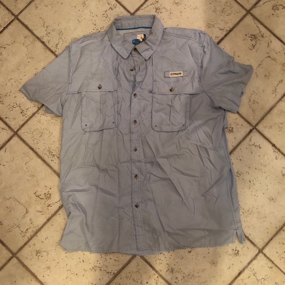 Magellan button down short sleeve shirt